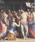 Francesco Salviati The Incredulity of Thomas (mk05) oil on canvas
